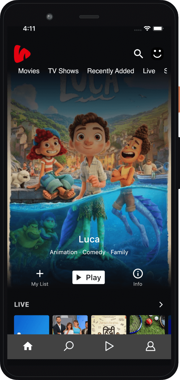 Vodlix OTT Android Mobile App