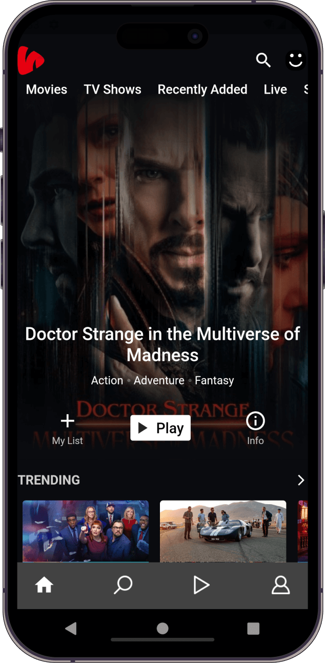 Vodlix OTT iOS Mobile App